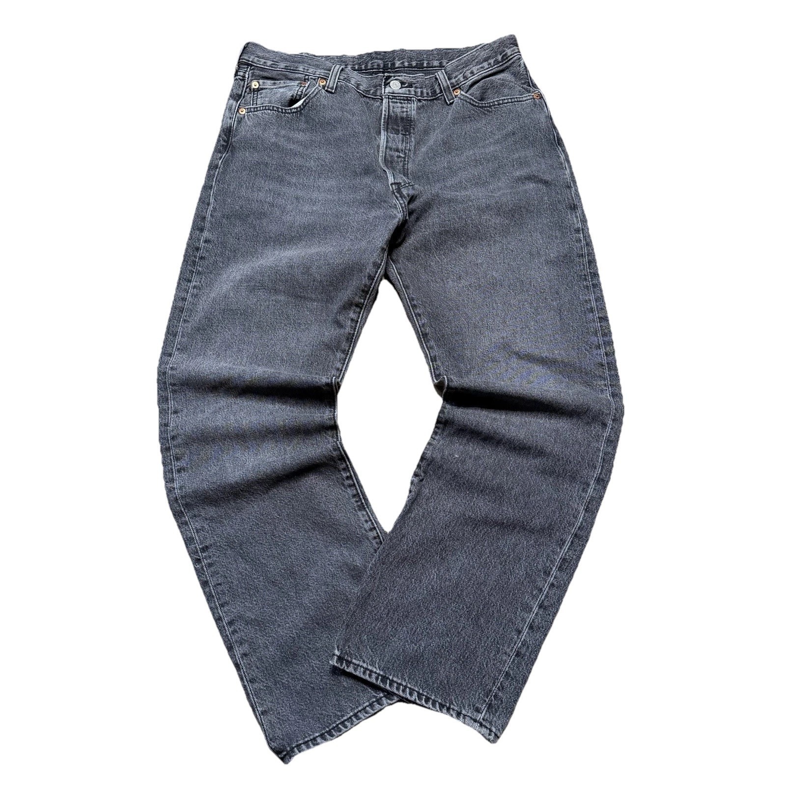 Vtg Levis 501 Jeans Mens 36x32 Fits (34x30) Black Button Fly Straight Egypt Tag